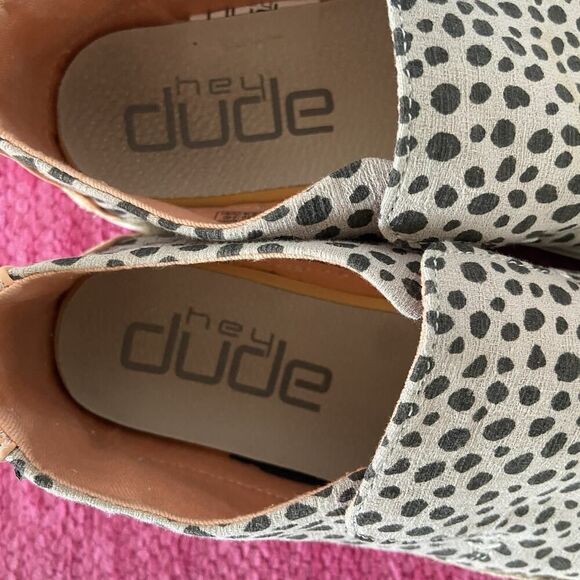 Hey Dude Peyton Slip On Sneakers Shoes Cheetah Beige Size 8 - Picture 6 of 10